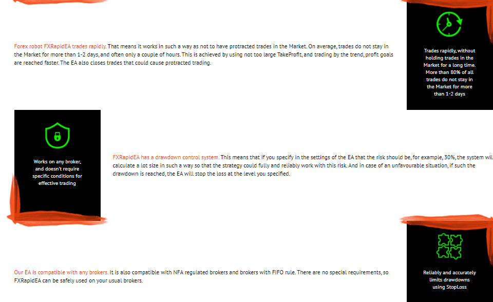 Features of FXRapidEA.