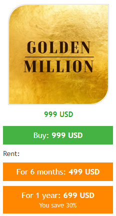 The EA’s pricing packages on MQL5.